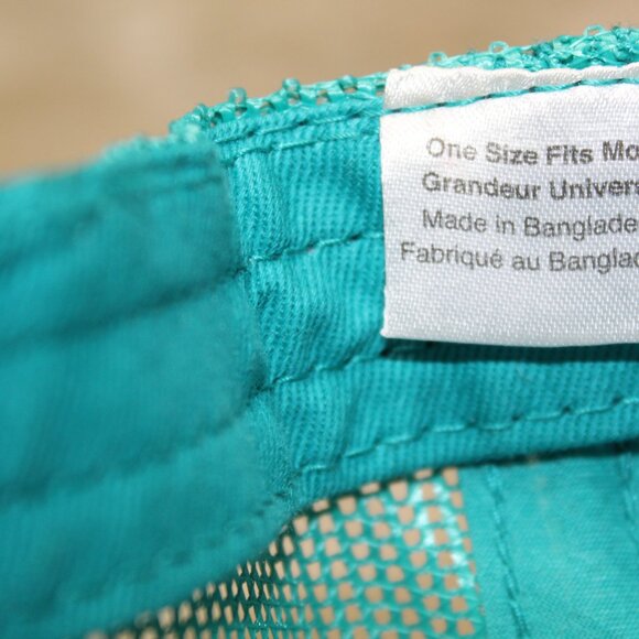 Bass Pro Shops Hat Unisex One Size Adjustable Teal Mesh Fishing Cap - Picture 9 of 9